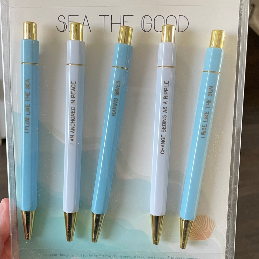Sea The Good Blue and White Pen Set